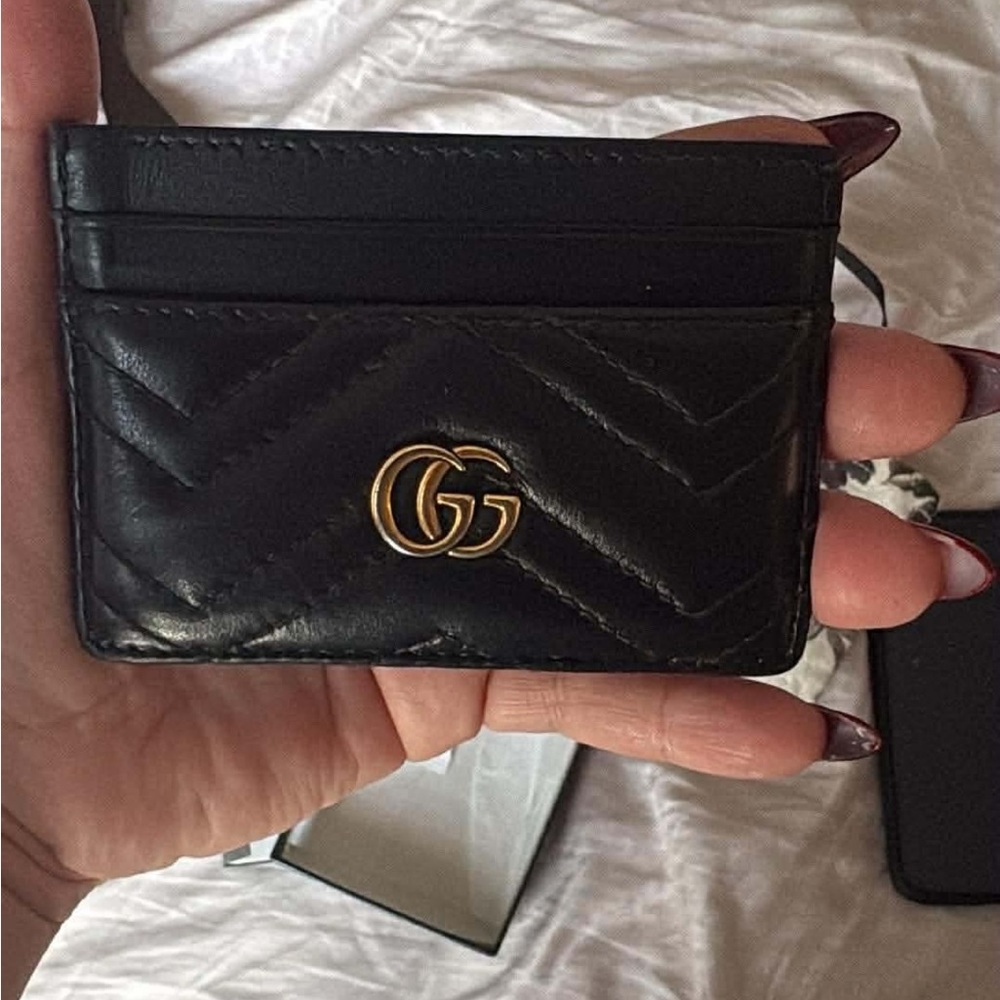 Gucci Black Leather Card Holder